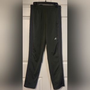 Adidas Gray Pants Zippered Front Pockets, Back Zippered Pocket Size Medium